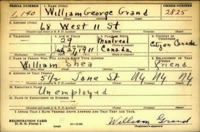 Thumbnail for William George > Grand, William George (1911)