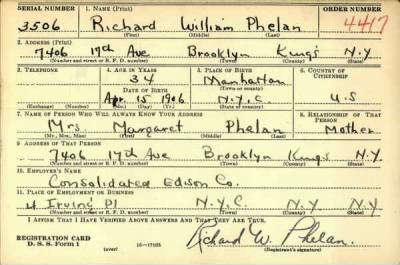 Thumbnail for Richard William > Phelan, Richard William (1906)