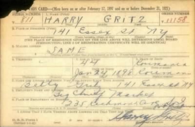 Thumbnail for Harry > Gritz, Harry (1898)