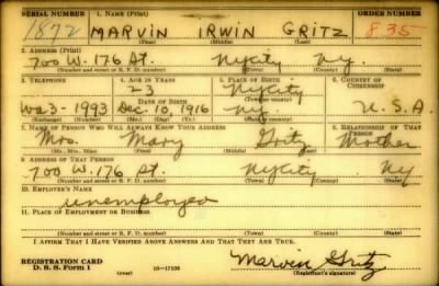 Thumbnail for Marvin Irwin > Gritz, Marvin Irwin (1916)