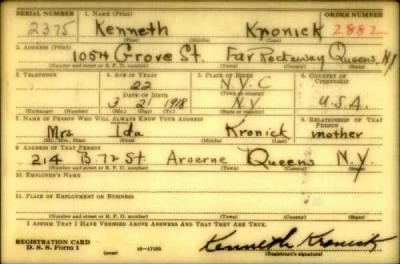 Thumbnail for Kenneth > Kronick, Kenneth (1918)