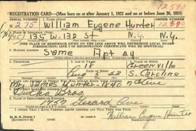 Thumbnail for William Eugene > Hunter, William Eugene (1923)