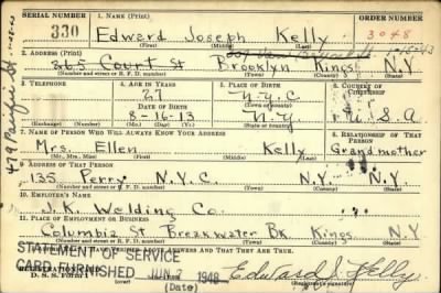 Thumbnail for Edward Joseph > Kelly, Edward Joseph (1913)