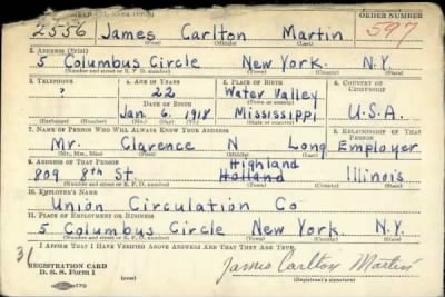 Thumbnail for James Carlton > Martin, James Carlton (1918)