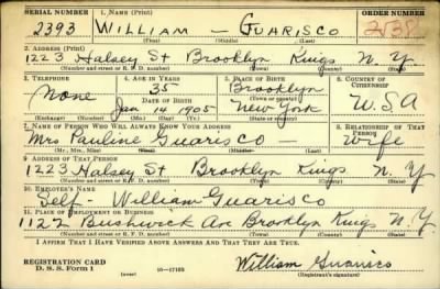 Thumbnail for William > Guarisco, William (1905)