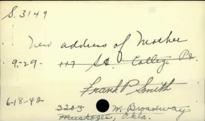 Thumbnail for Frank Patrick > Smith, Frank Patrick (1916)