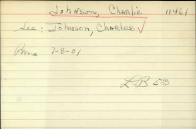 Thumbnail for Charlie > Johnson, Charlie (1898)