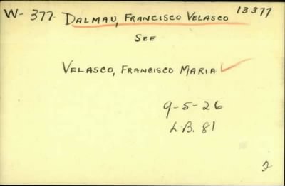 Thumbnail for Bautista > Dalmau, Bautista (1898)