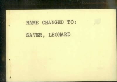 Thumbnail for Leonard > Saver, Leonard (1925)