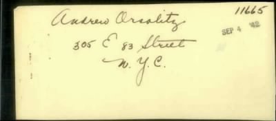 Thumbnail for Andrew > Orsolitz, Andrew (1898)