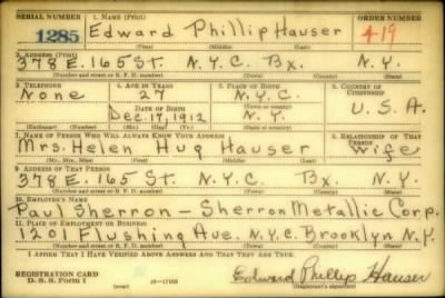 Thumbnail for Edward Phillip > Hauser, Edward Phillip (1912)