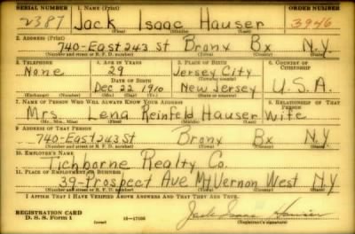 Thumbnail for Jack Isaac > Hauser, Jack Isaac (1910)