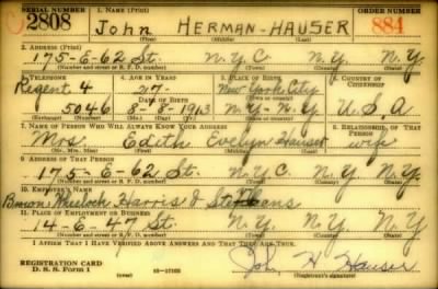 Thumbnail for John Herman > Hauser, John Herman (1913)