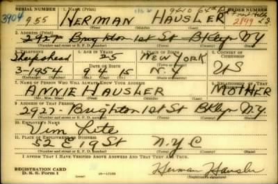 Thumbnail for Herman > Hausler, Herman (1915)