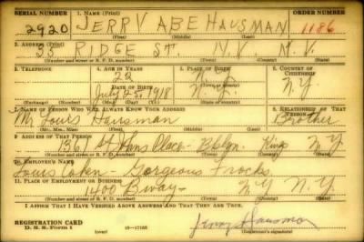 Thumbnail for Jerry Abe > Hausman, Jerry Abe (1918)