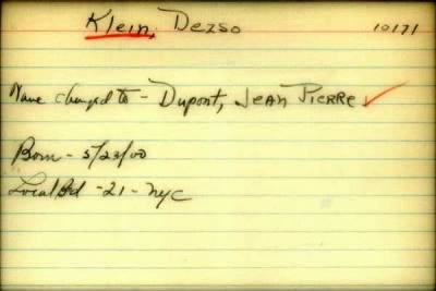 Thumbnail for Dennis George > Klein, Dennis George (1911)