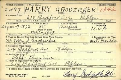 Thumbnail for Harry > Grodzicker, Harry (1905)