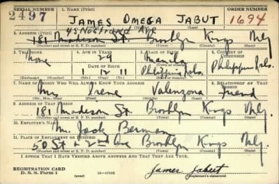 Thumbnail for James Omega > Jabut, James Omega (1911)