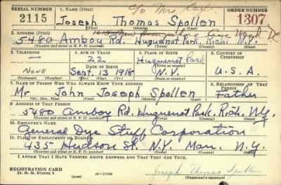 Thumbnail for Joseph Thomas > Spollen, Joseph Thomas (1918)