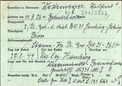 Wilfried > Wedemeyer, Wilfried (G-A 294/0363)