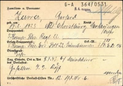 Gerhard > Zerwer, Gerhard (G-A 364/0531)