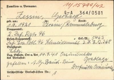 Gerhard > Zessin, Gerhard (G-A 364/0581)