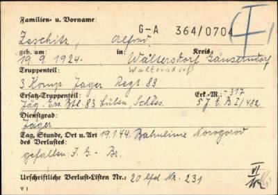 Alfred > Zeschitz, Alfred (G-A 364/0704)