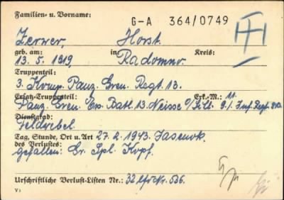 Horst > Zerwer, Horst (G-A 364/0749)