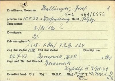 Thumbnail for Josef > Hallinger, Josef (G-A 364/0975)