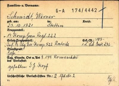 Thumbnail for Werner > Schmidt, Werner (G-A 174/4442)