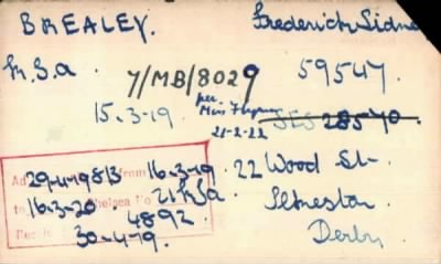 Thumbnail for 022/0086/BRA-BRE > Brealey, Frederick Sidney (59547)