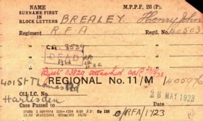 Thumbnail for 022/0086/BRA-BRE > Brealey, Henry John (40503)