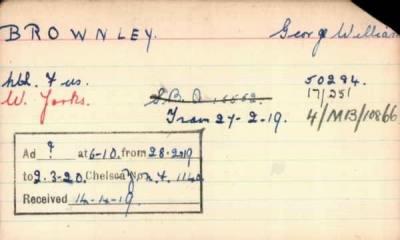 Thumbnail for 027/0101/BRO-BRU > Brownley, George William (50284, 17/351)