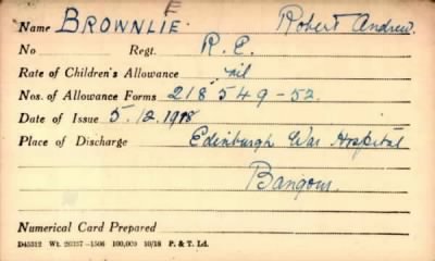 Thumbnail for 027/0101/BRO-BRU > Brownlie, Robert Andrew (362415)