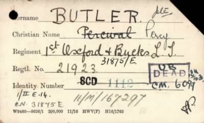 Thumbnail for 032/0116/BUT-BUT > Butler, Percy (21923, 31875/E)