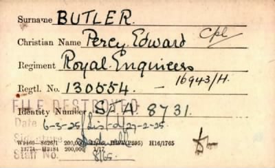 Thumbnail for 032/0116/BUT-BUT > Butler, Percy Edward (130554, 16943/H)