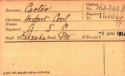 Thumbnail for 037/0132/CAR-CAR > Carter, Herbert Cecil (S/363464)