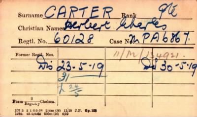 Thumbnail for 037/0132/CAR-CAR > Carter, Herbert Charles (60128)