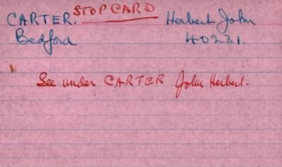 Thumbnail for 037/0132/CAR-CAR > Carter, Herbert John (40231)