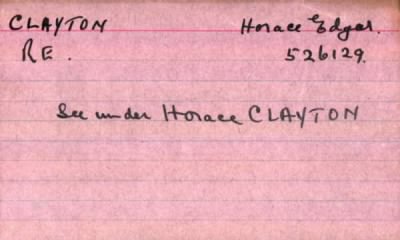 Thumbnail for 045/0155/CLA-CLA > Clayton, Horace Edgar (526129)