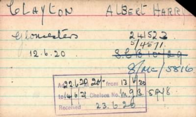 Thumbnail for 045/0155/CLA-CLA > Clayton, Albert Harry (241522, 5/4571)