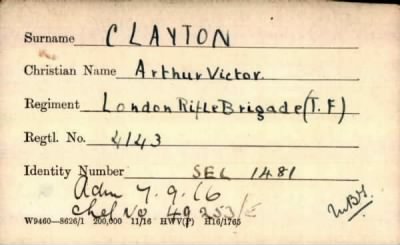 Thumbnail for 045/0155/CLA-CLA > Clayton, Arthur Victor (4143)