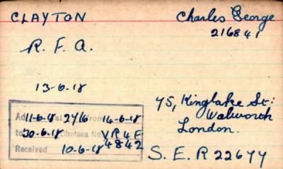 Thumbnail for 045/0155/CLA-CLA > Clayton, Charles George (216841)