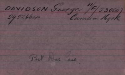 Thumbnail for 056/0207/DAV-DAV > Davidson, George (2922664)