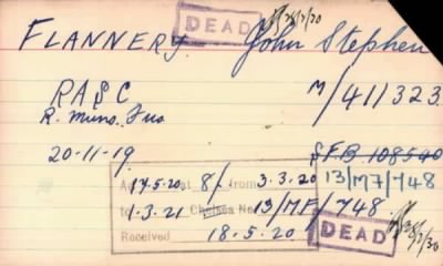 Thumbnail for 075/0282/FLA-FLE > Flannery, John Stephen (M/411323)