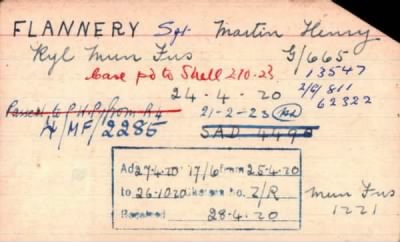 Thumbnail for 075/0282/FLA-FLE > Flannery, Martin Henry (G/665, 13547, 2/G/811, 62322)