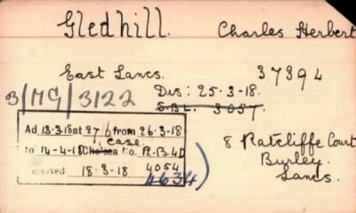 Thumbnail for 085/0321/GLA-GLI > Gledhill, Charles Herbert (37394)