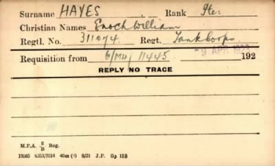 Thumbnail for 099/0380/HAY-HAY > Hayes, Enoch William (311074)