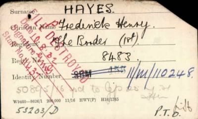 Thumbnail for 099/0380/HAY-HAY > Hayes, Frederick Henry (8483)