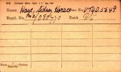 Thumbnail for 099/0380/HAY-HAY > Haye, Sidney Horace (M2/080770)